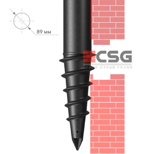 Свая винтовая СВЛНШ-89/шуруп/5000 по выгодным ценам в Барнауле.