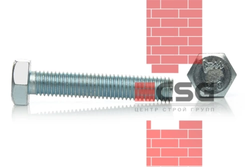 Болт с полной резьбой 6x16 оцинк. DIN 933 (20кг)