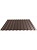Профнастил окрашенный 0.5x1100 шоколадно-коричневый фото