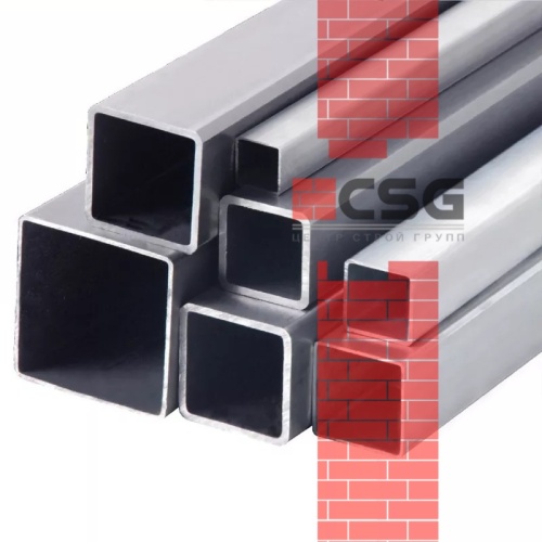 Трубы квадратные оцинкованные 15х1.2, длина 6 м, стенка 1.2