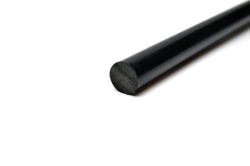 Полиацеталь черный стержень ПОМ-С Ф 20 мм (L=1000 мм, ~0,6 кг)