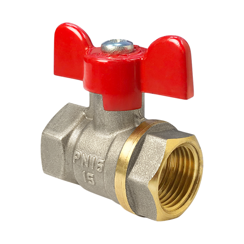 Кран шаровой латунь Стандарт 220 Ду32 Ру16 ВР полнопроходной рычаг ГАЛЛОП 103172 арт.1213321 CDEK